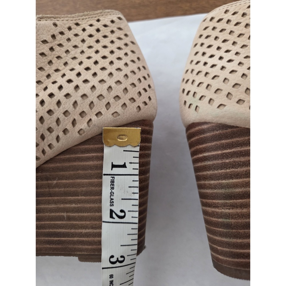 Lucky Brand Jazley Wedge Open Toe‎ Booties Women's 6.5m Perforated - Picture 5 of 12